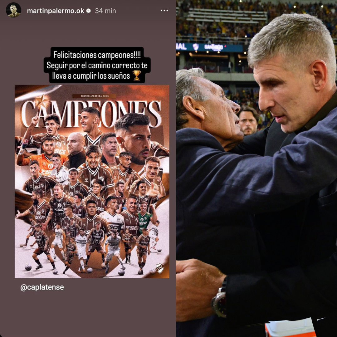 Diario - 👏 La felicitación de Martín Palermo a Platense por su ...