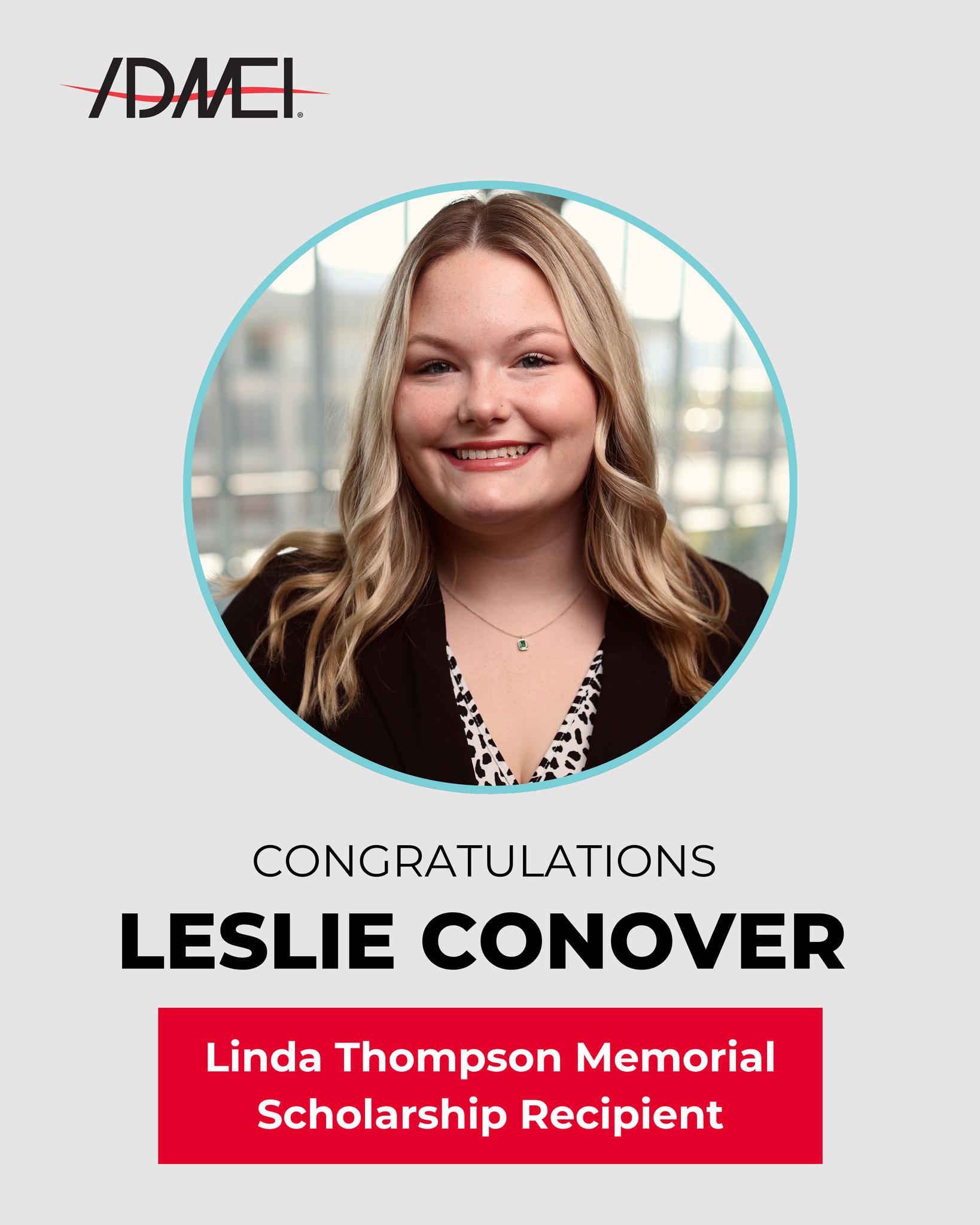 Please join us in congratulating Leslie Conover, ADMEI's 2026 Linda ...