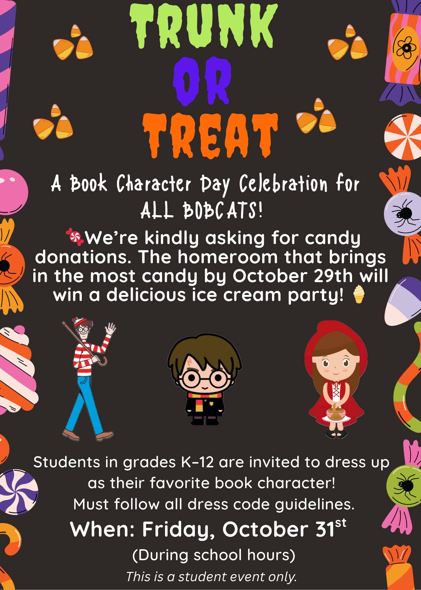 IDEA - 🍬 Candy Drive Alert! 🍭 We’re collecting candy for our Trunk or ...