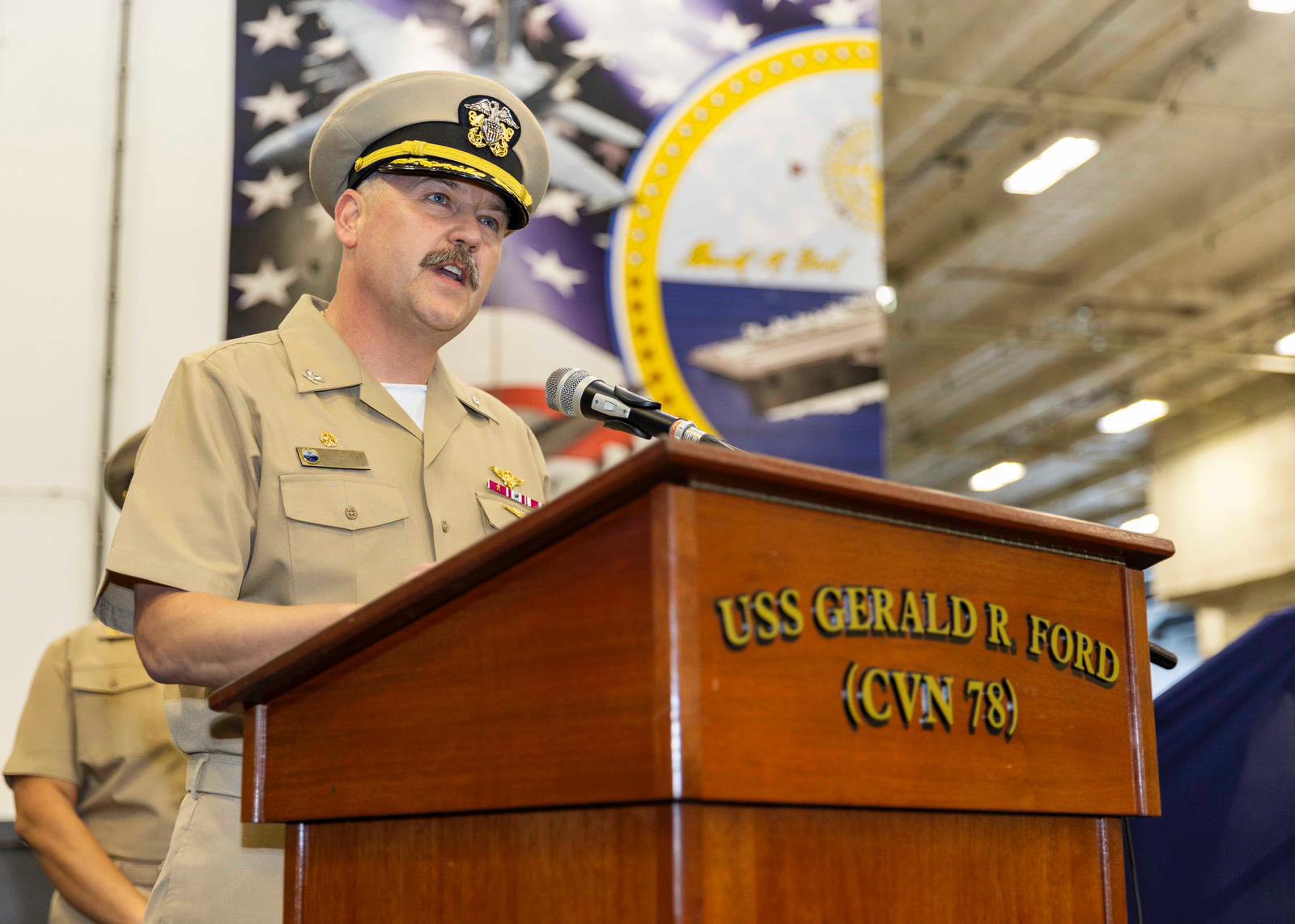 USS Gerald R. Ford - CVN 78 - PORTSMOUTH, Va. (Dec. 3, 2015) -- Pre ...