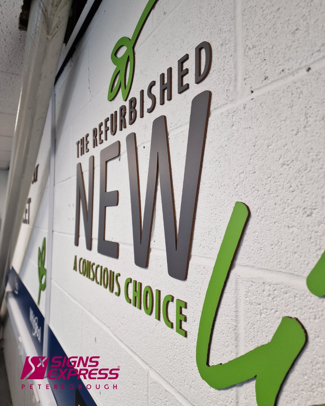 Signs - This custom installation for our client turns a plain wall into ...