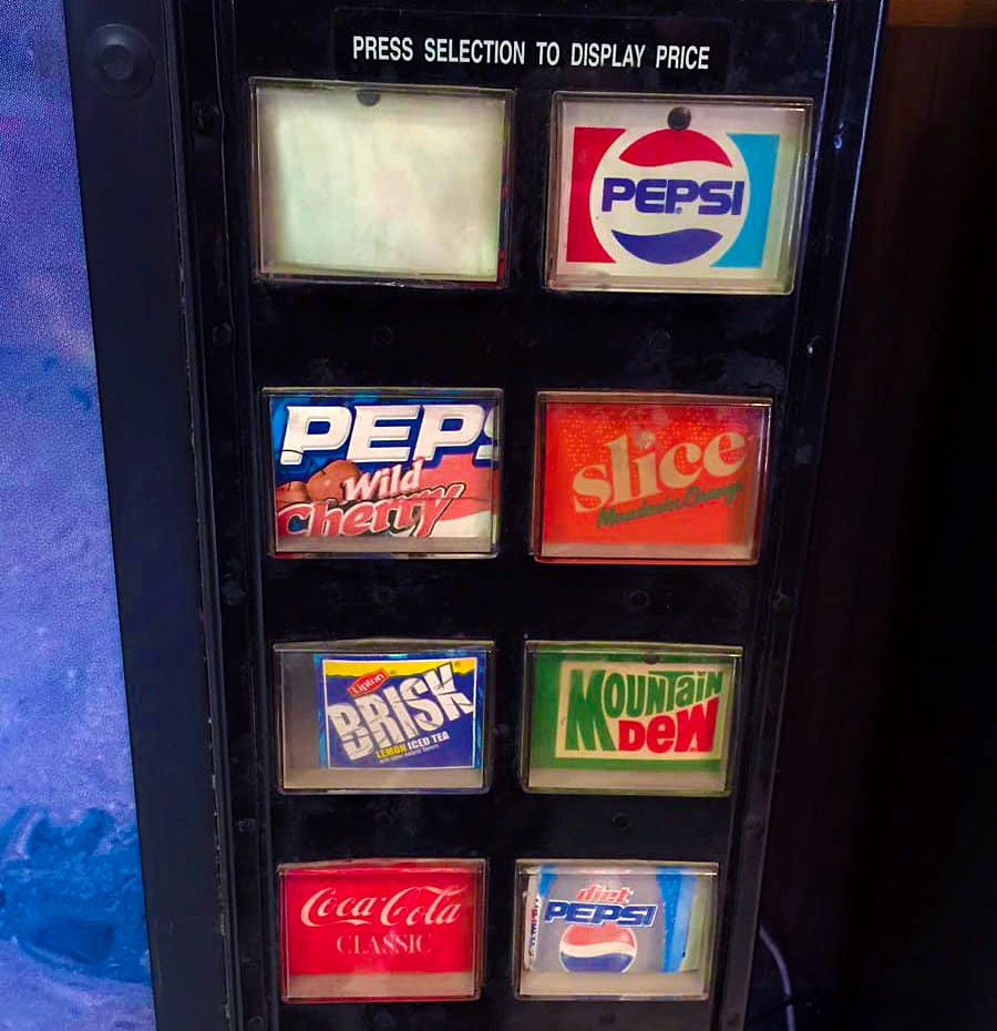 Dinosaur - You visit the dilapidated soda machine, and stare at its ...