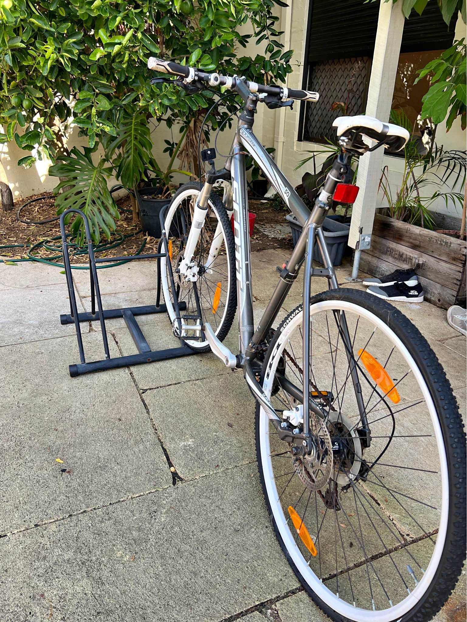 “Bike Rack / Bicycle Stand – Holds 2 Bikes – Sturdy Metal Frame ...
