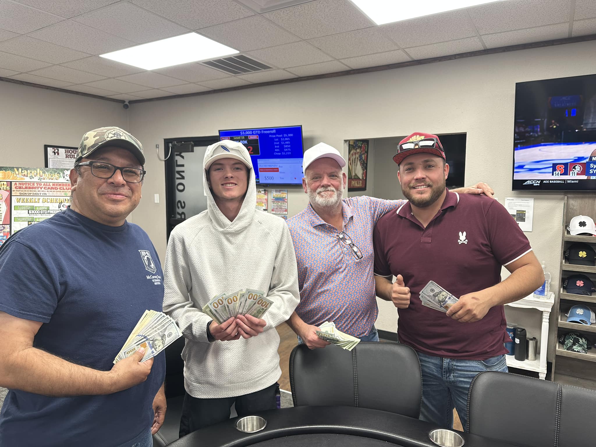 Celebrity Card Club Odessa - Congratulations to these four for coming ...
