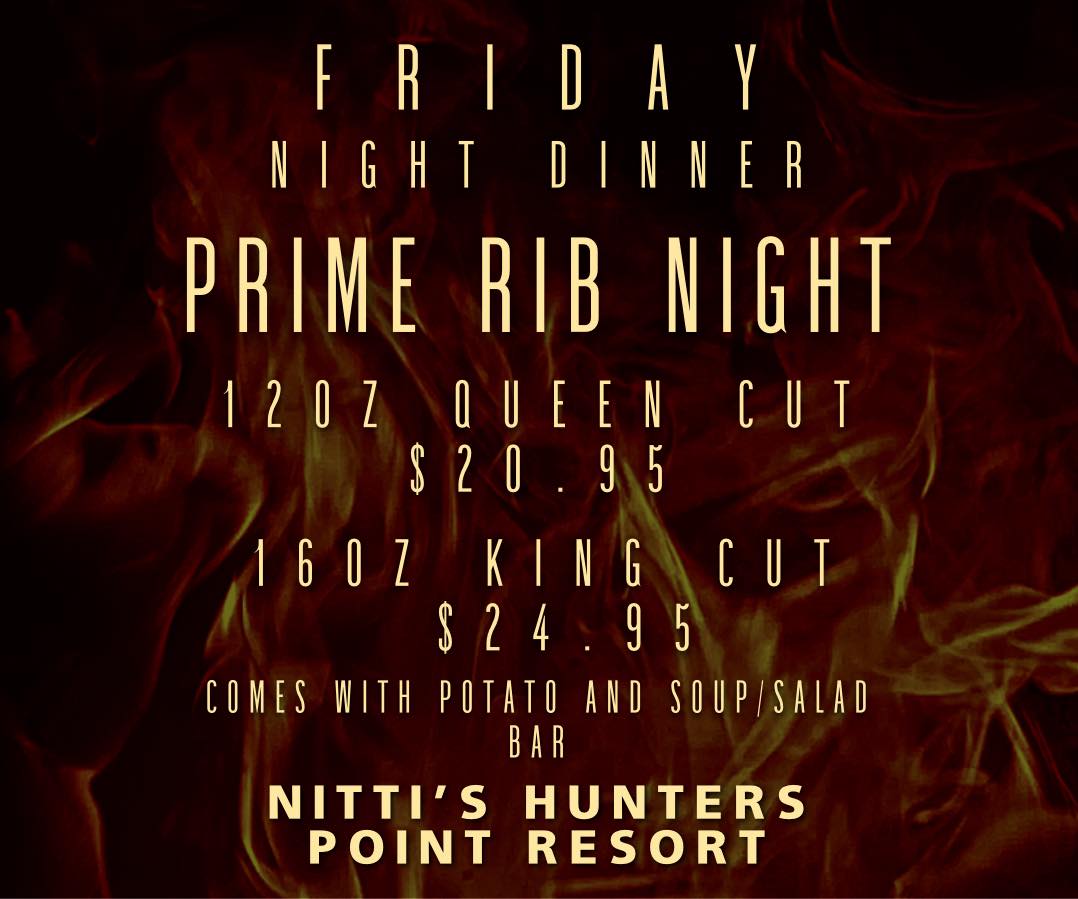 🔥 FRIDAY NIGHT 🔥 🍴Delicious... - Nitti's Hunters Point Resort | Facebook