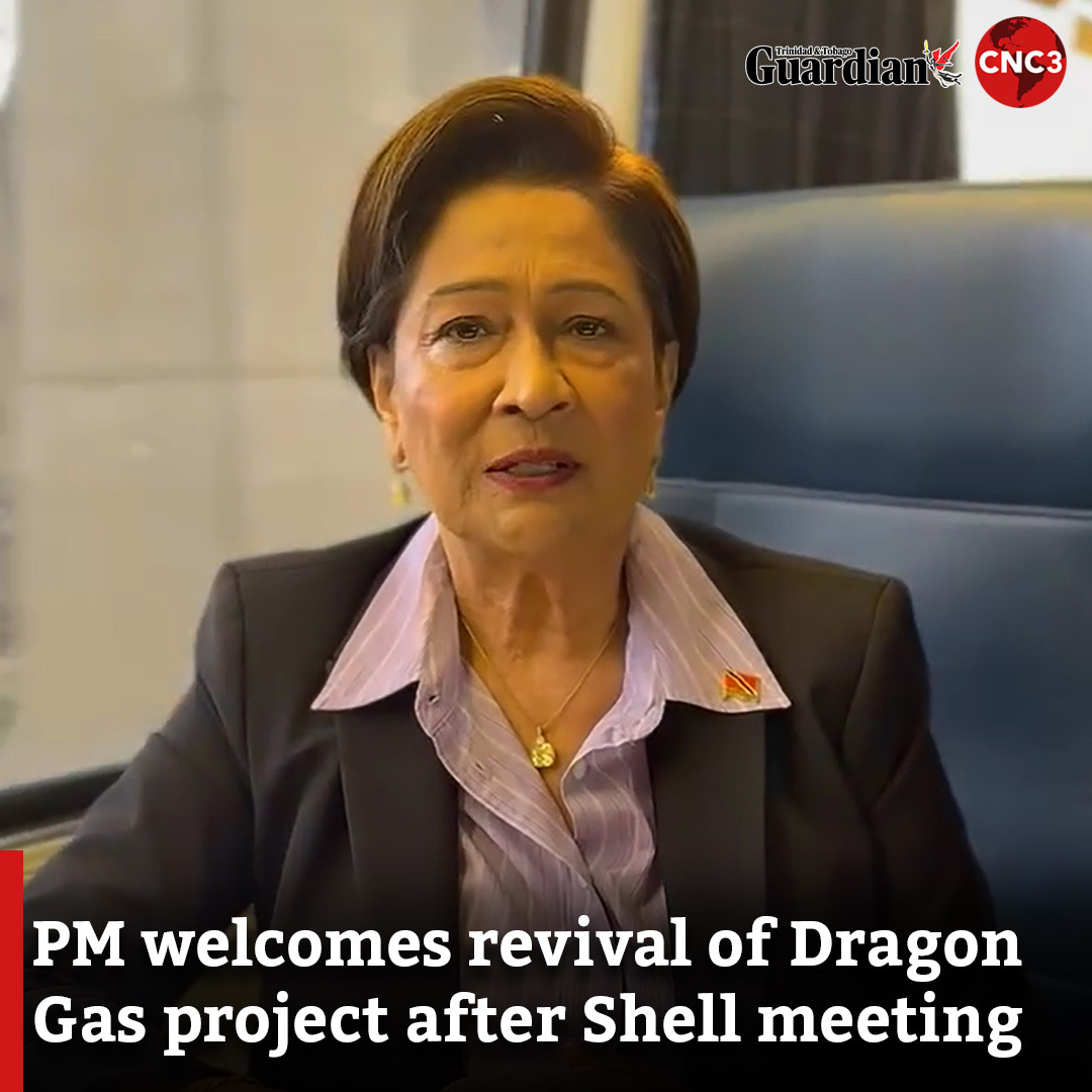 CNC3 - Prime Minister Kamla Persad-Bissessar and Minister of Energy and ...