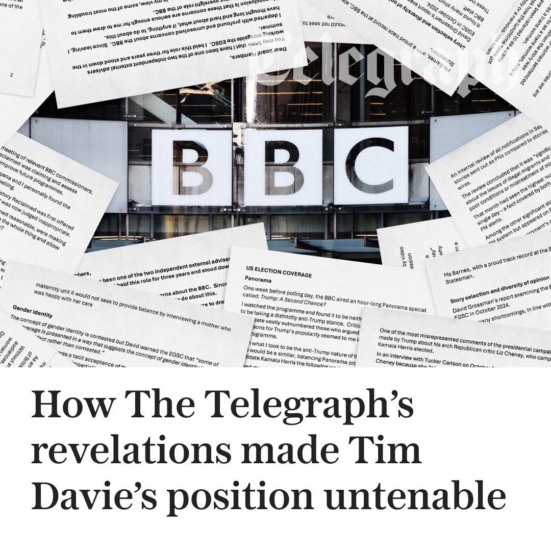 The Telegraph - 🔴 A painful week for BBC executives ended in the ...