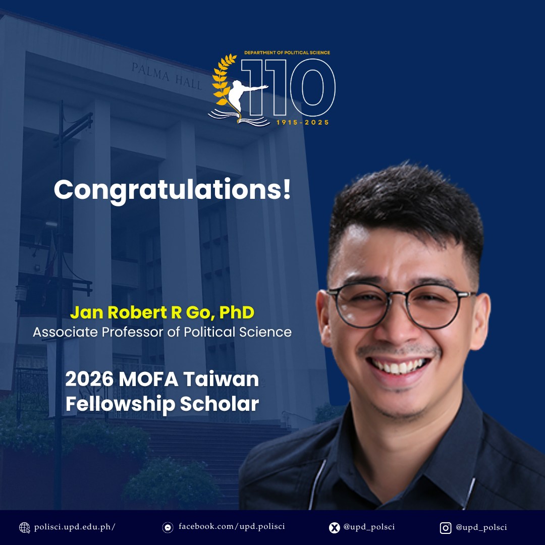 UP - Congratulations, Associate Professor Jan Robert R. Go, PhD! The UP ...