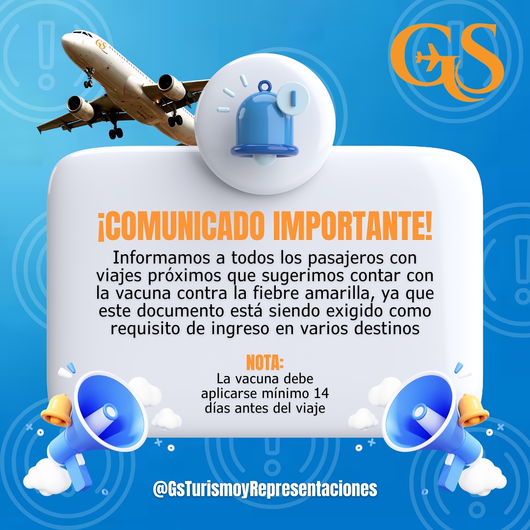 GS - ️ Recuerda verificar los requisitos sanitarios del país al que ...