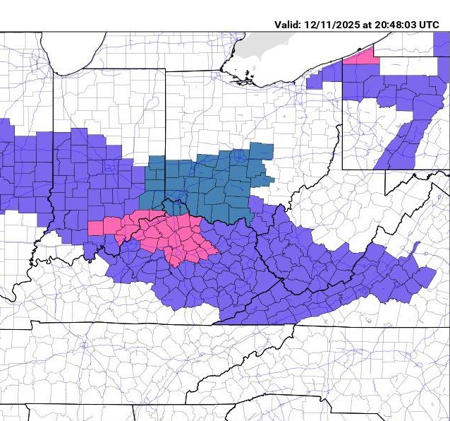 Valley - Weather Service to a Winter Storm Warning, where 3 to 5 inches ...