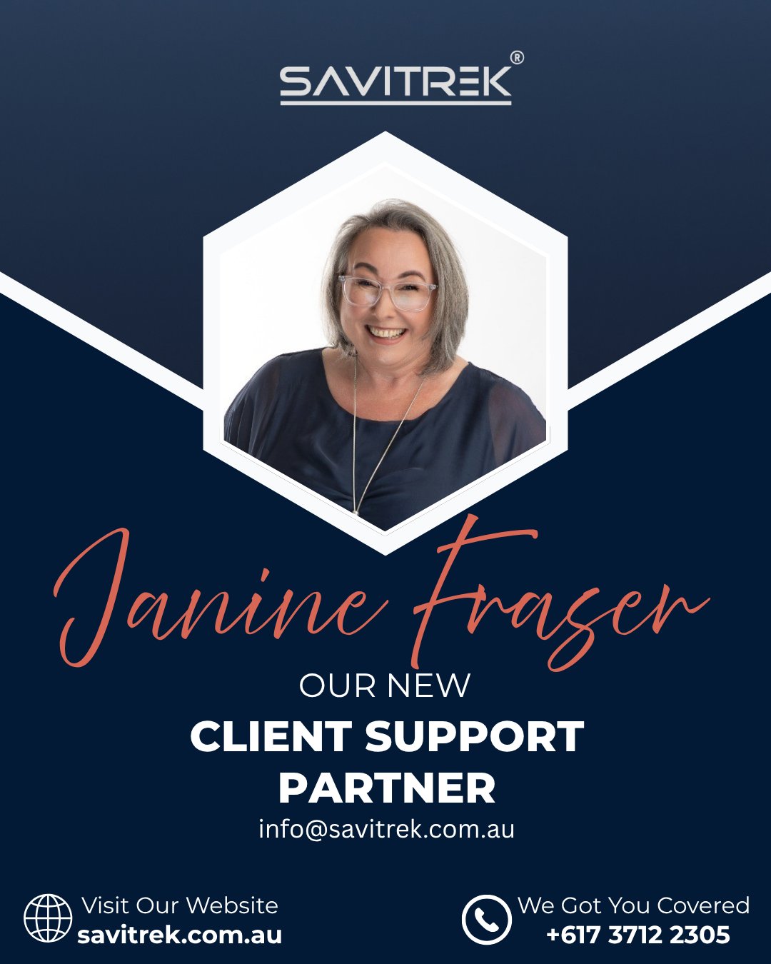 SAVITREK - Meet Janine — Our New Client Support Partner!... | Facebook