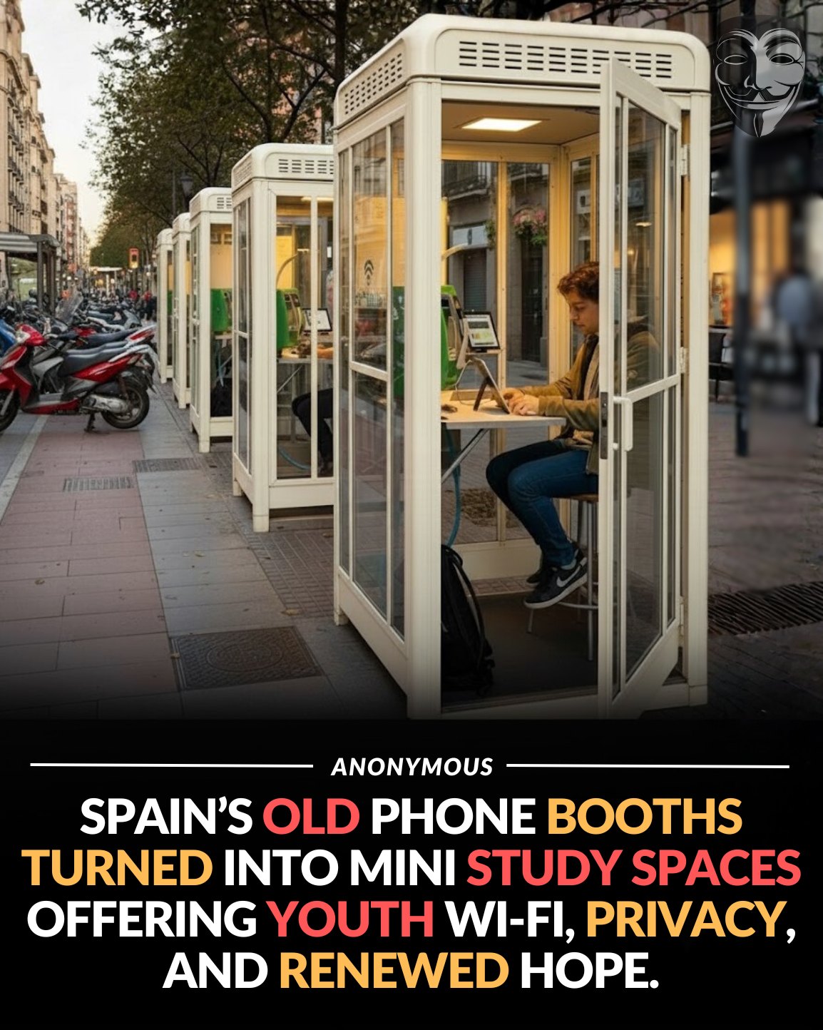 Anonymous - From forgotten phone booths to hopeful hubs - Spain turns ...