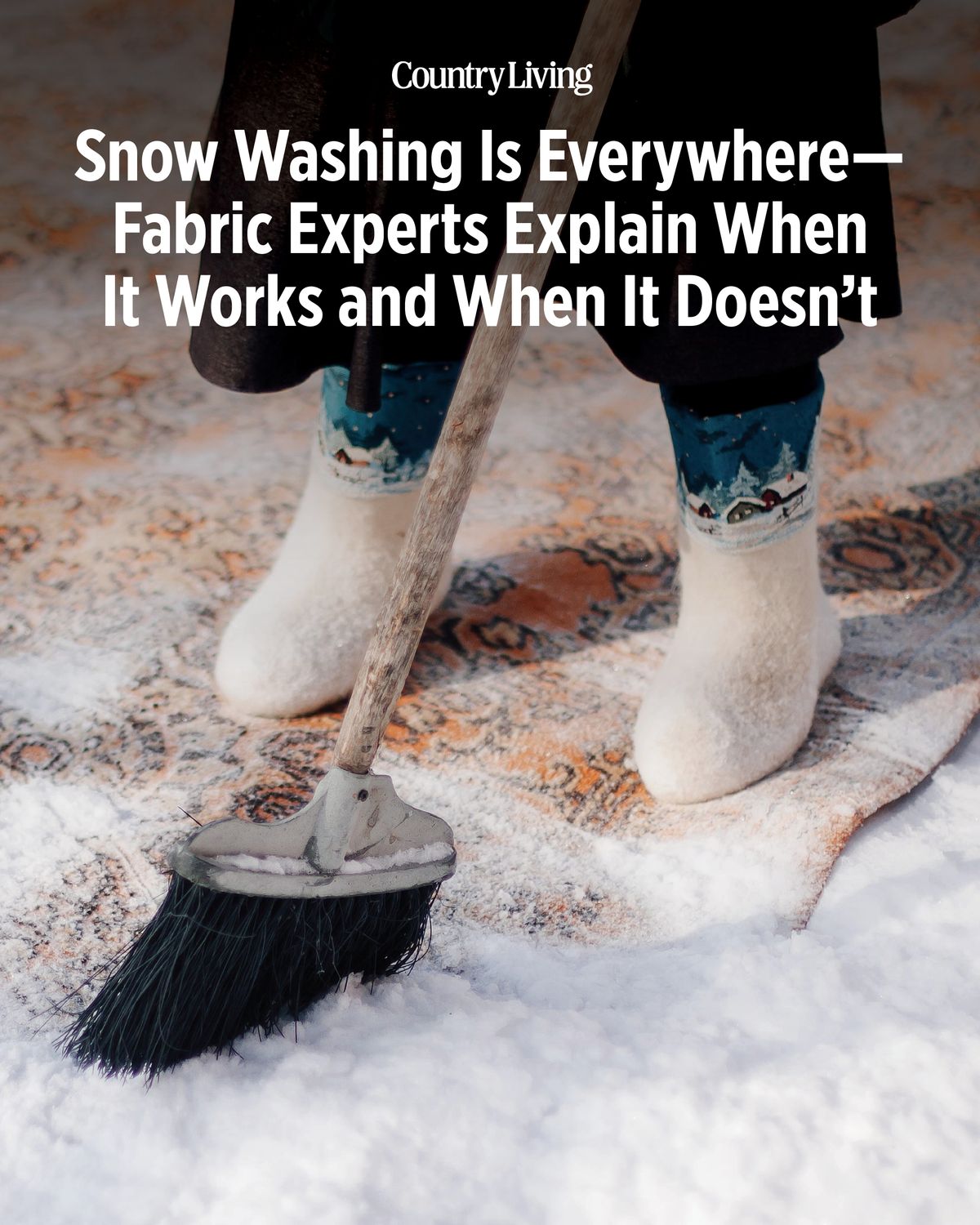 Curious about snow washing?... - Country Living Magazine | Facebook
