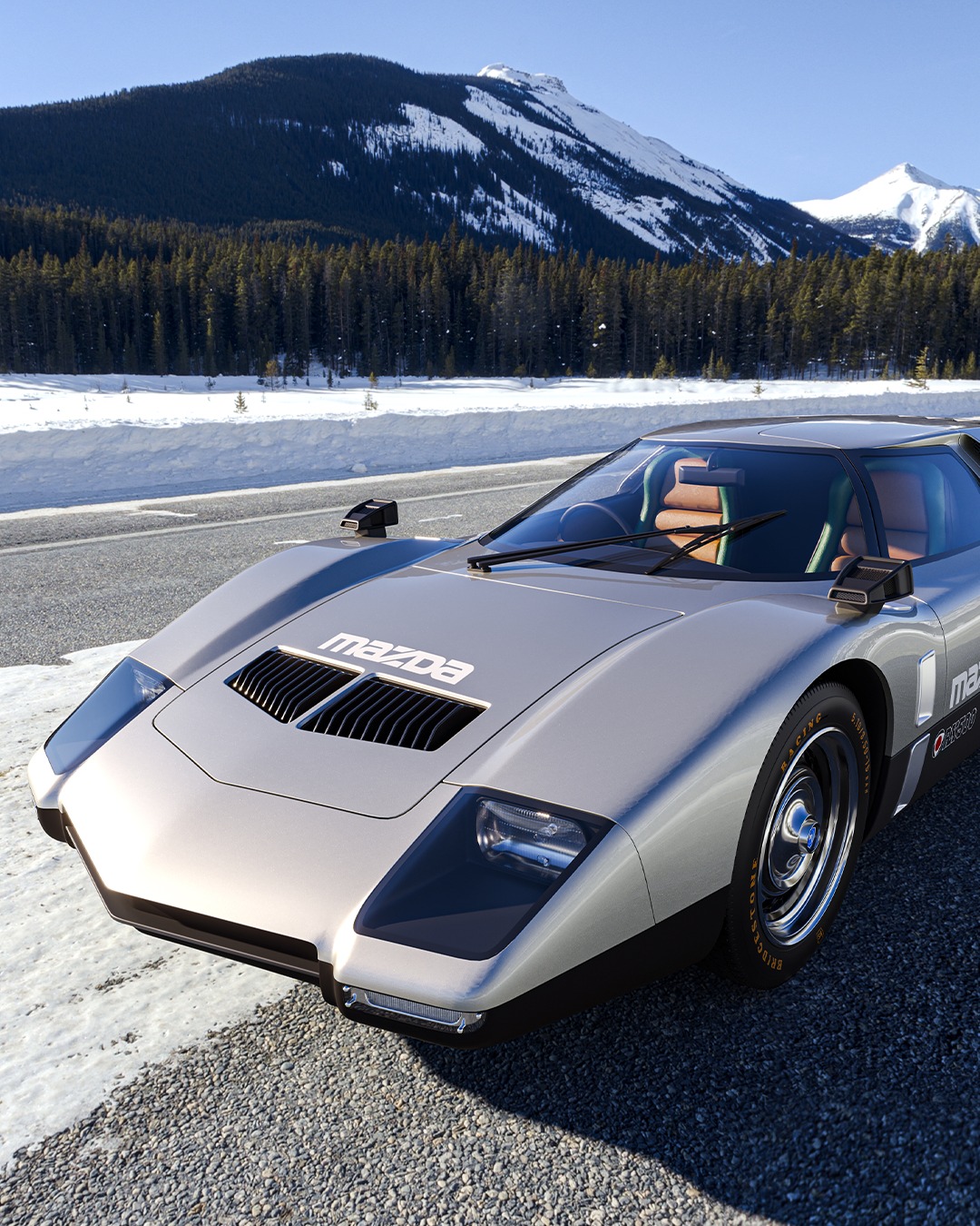 The Mazda RX-500. Originally a 1970s experiment in aerodynamics