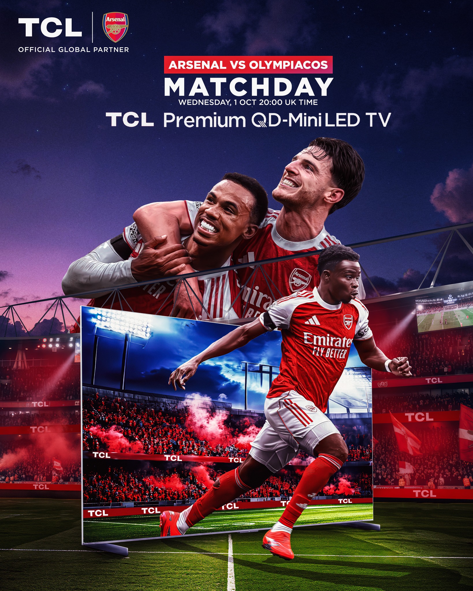 TCL - ⚽ Arsenal vs Olympiacos 🔴⚪ The stage is set for another European ...