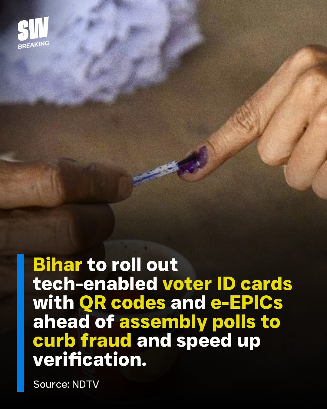 ScoopWhoop - Bihar is set to introduce tech-enabled voter ID cards with ...