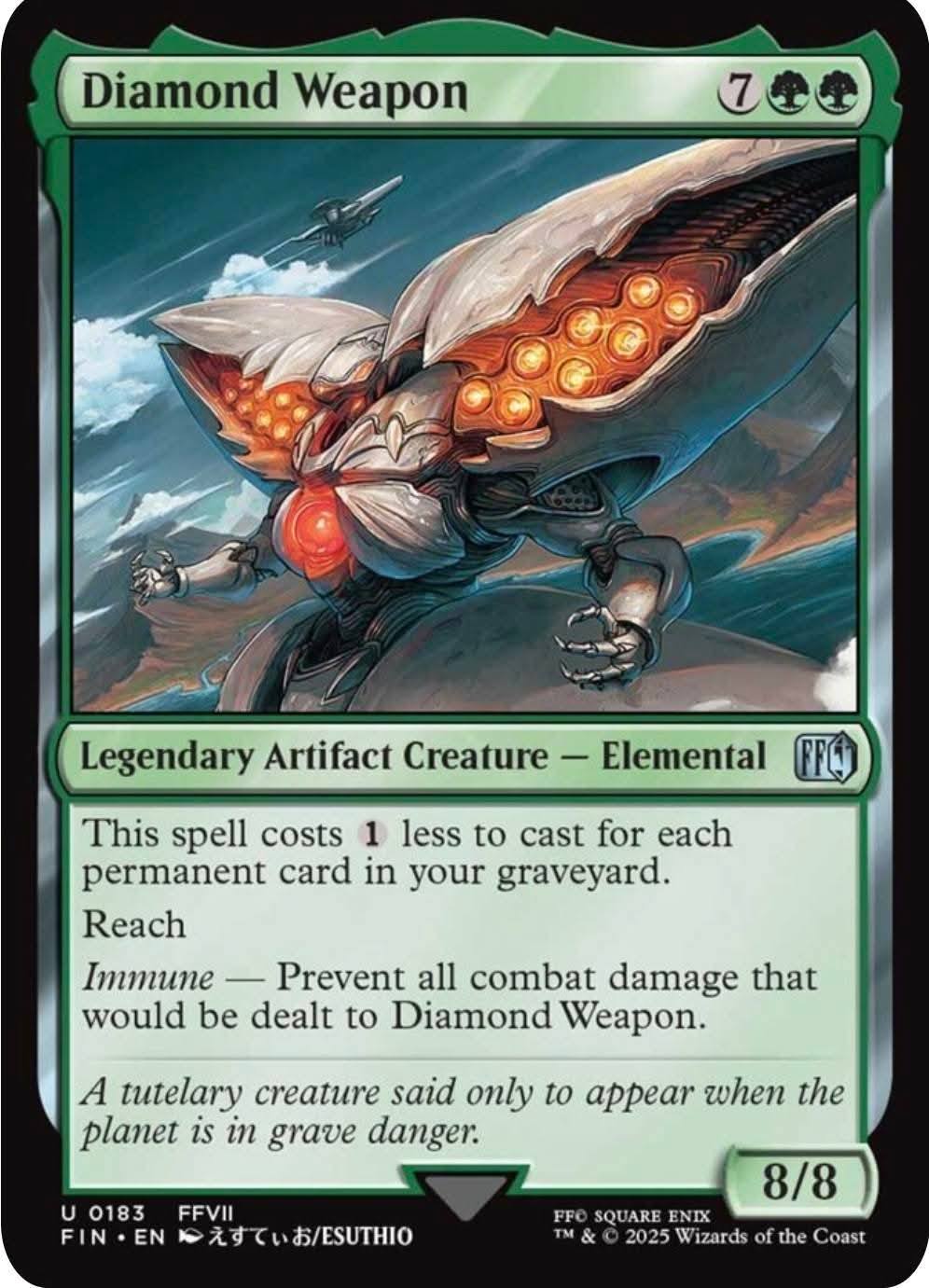 mtg final fantasy dinosaur Magic The Gathering Foundations Commander Deck Tramplesaurus Rex FDC,  COLLECTION REALM and vigilance Balamb T-Rexaur  Final Fantasy