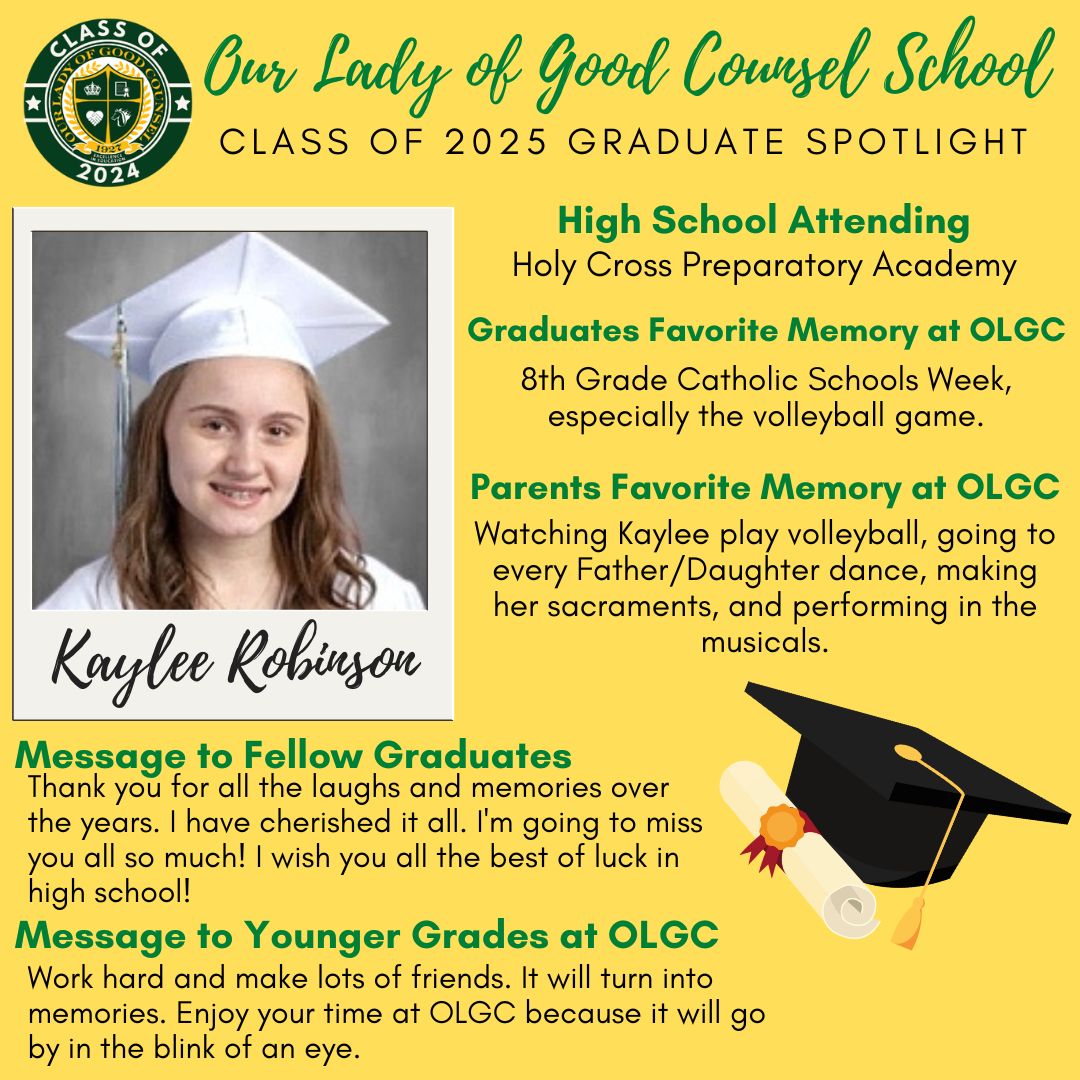 Congratulations Kaylee! Welcome... - Holy Cross Prep Academy | Facebook