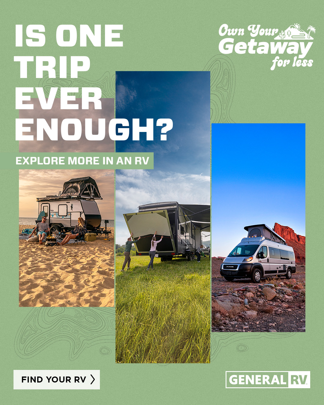 Unlock a lifetime of getaways for less... - General RV Center | Facebook