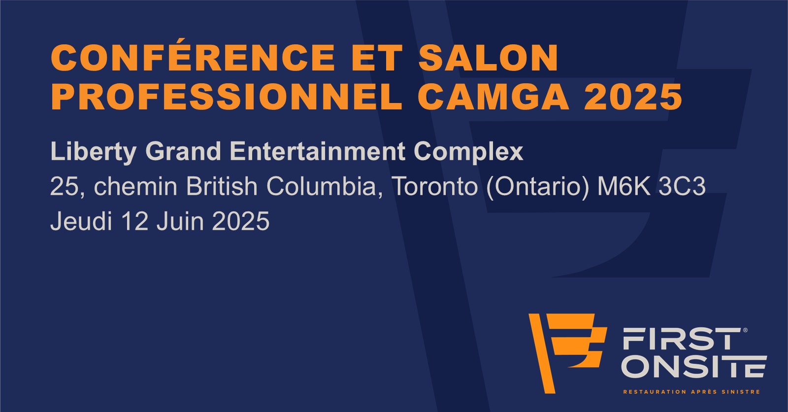 First - Nous partons pour Toronto ! 🏛️ Retrouvez First Onsite lors de ...
