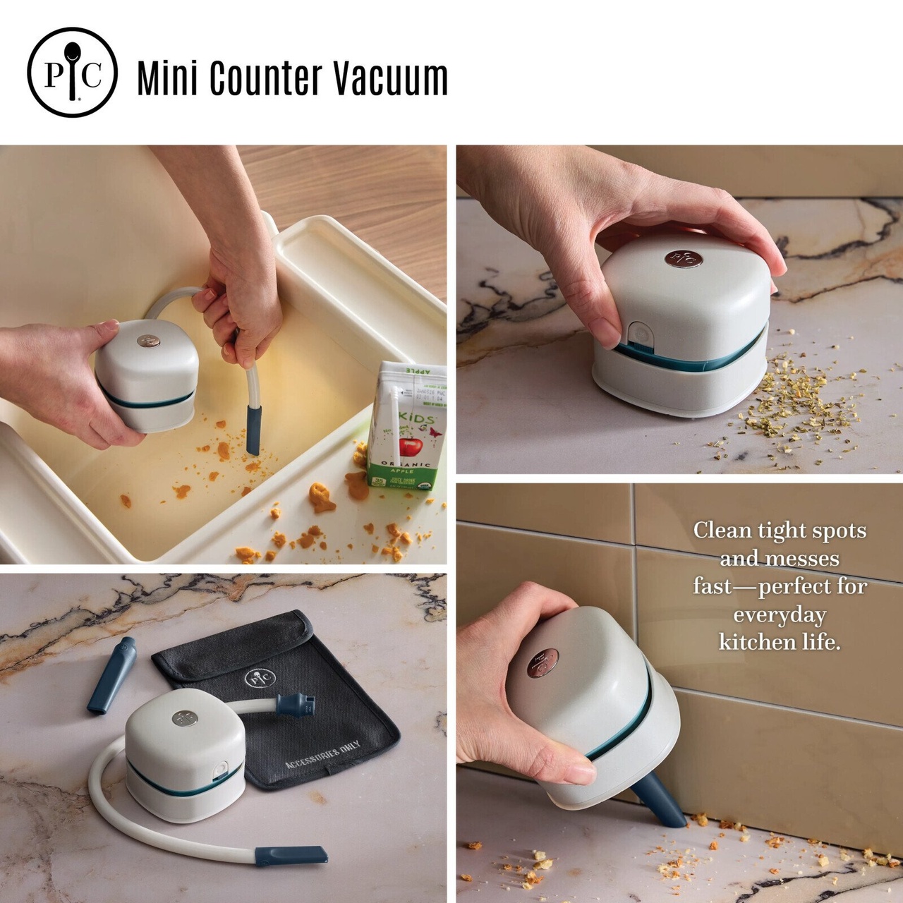 🧹 The Mini Counter Vacuum $45👩🏻‍🍳 is your new best friend for speedy ...