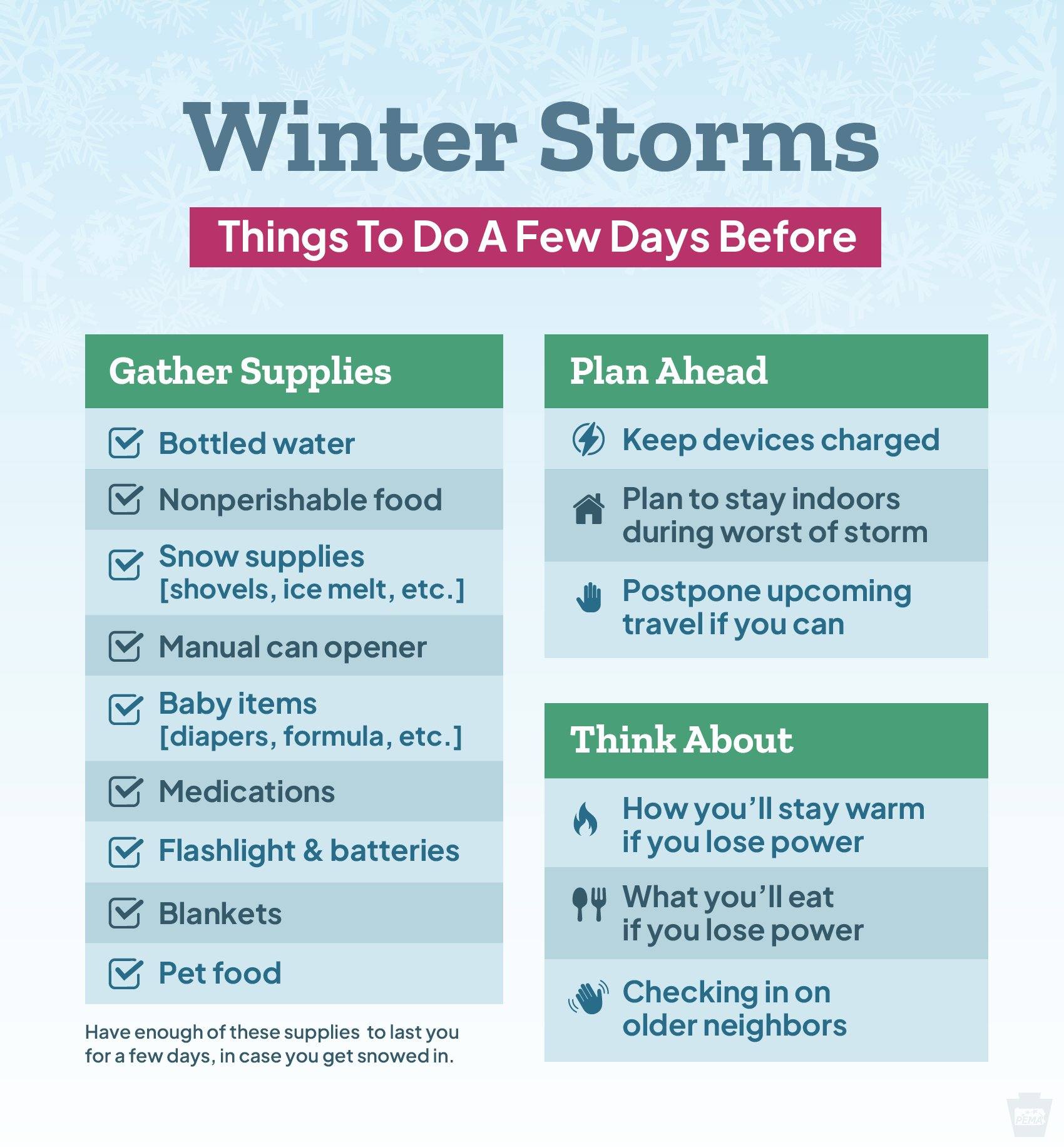 With the potential for a major winter... - Rep. Perry Warren | Facebook