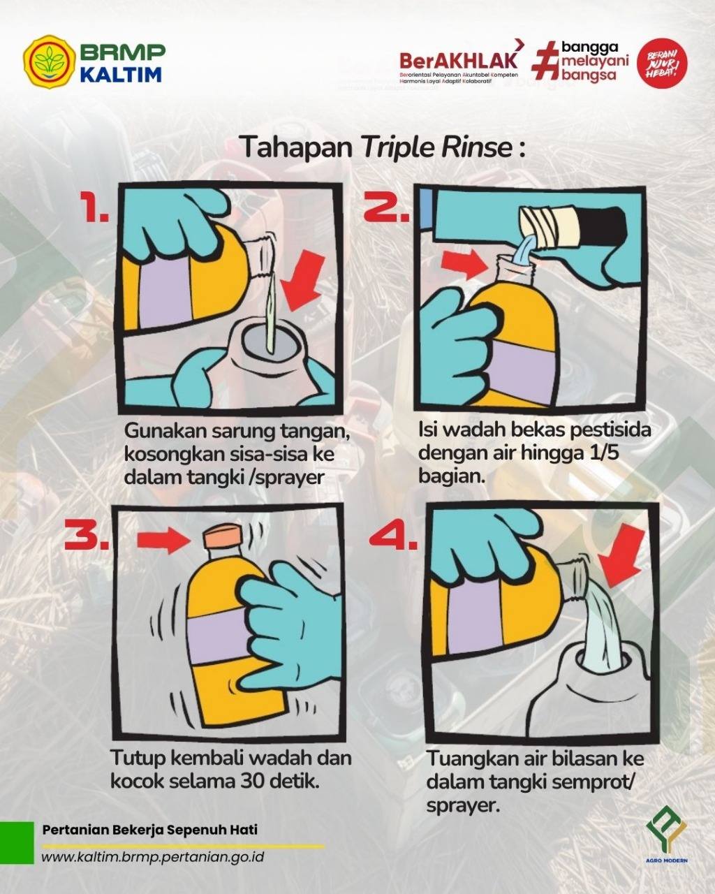 BRMP Kaltim - Penanganan Wadah Bekas Pestisida dengan... | Facebook
