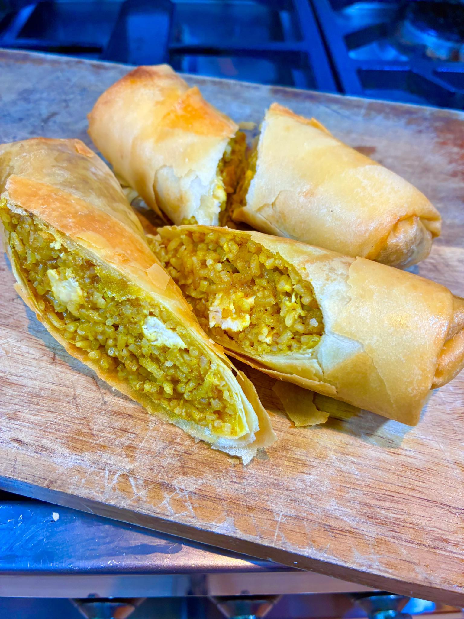 Rice - 🤔 Tonight @ 10:00 - Chicken Curry & Fried rice Spring Roll ...