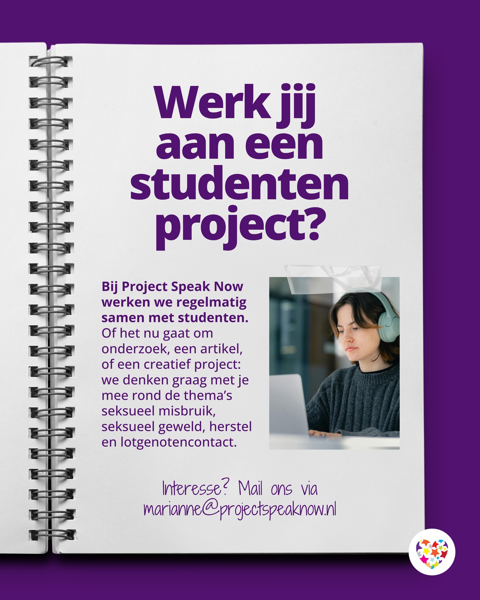 Bij Stichting Project Speak... - Stichting Project Speak Now | Facebook