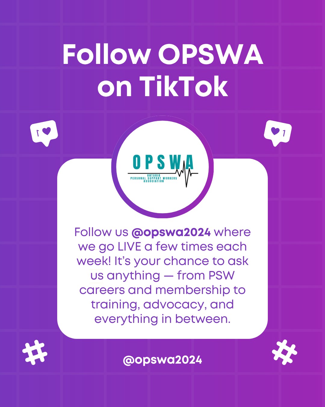 Ontario - Join OPSWA on our TikTok account where CEO Miranda Romanowicz ...