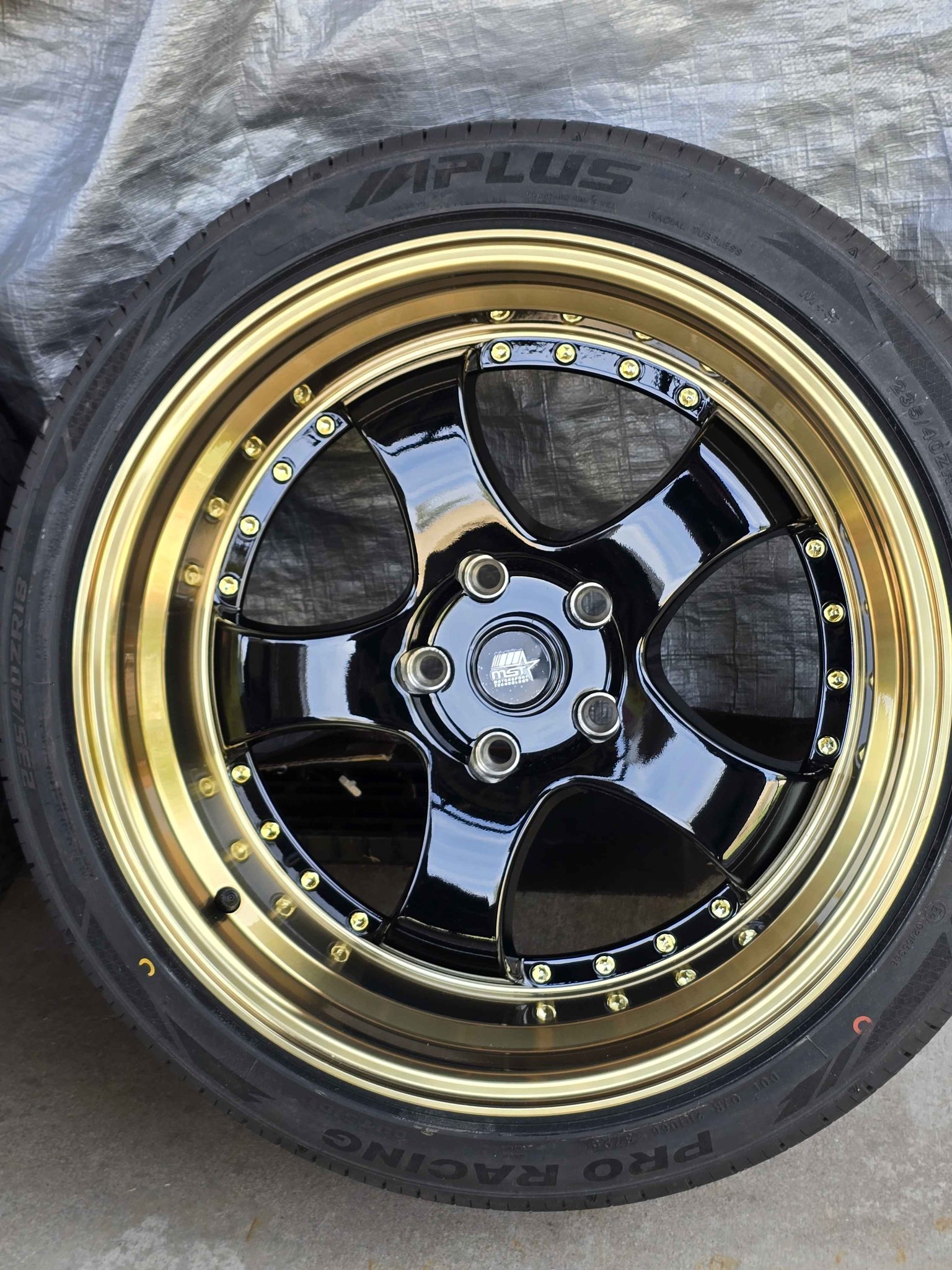 18x9.5 BRAND NEW DEEP DISH MST MT07 WHEELS/RIMS WITH NEW TIRES 235 ...