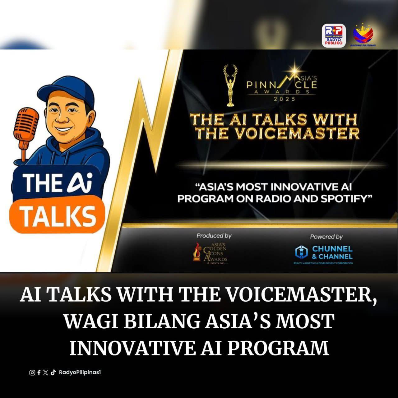Radyo - Buong pagmamalaking kinikilala ang programang “The AI Talks ...