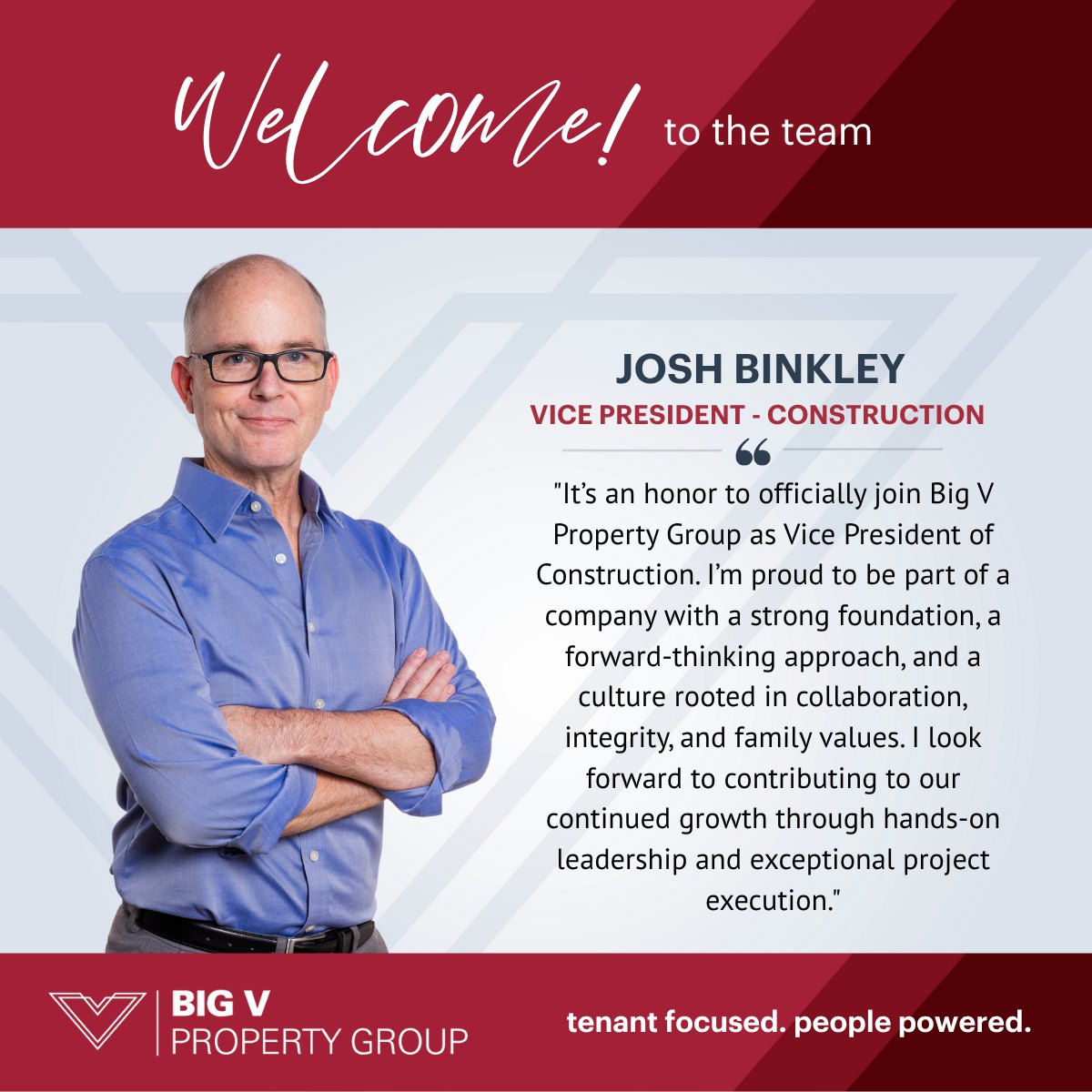 We're excited to welcome Josh... - Big V Property Group | Facebook