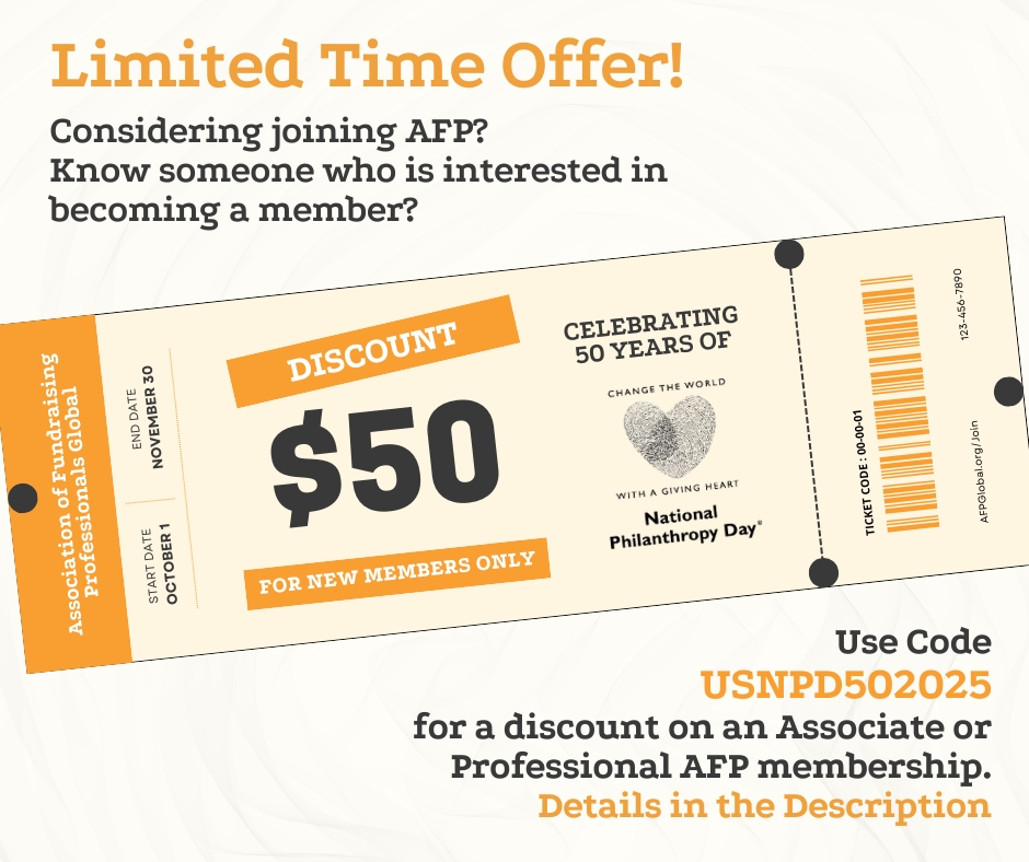 AFP - 📣 $50 Discount for New AFP Members! To celebrate 50 years of ...