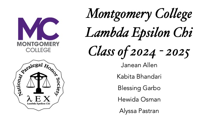 American - Congrats to the Montgomery College inductees to Lambda ...