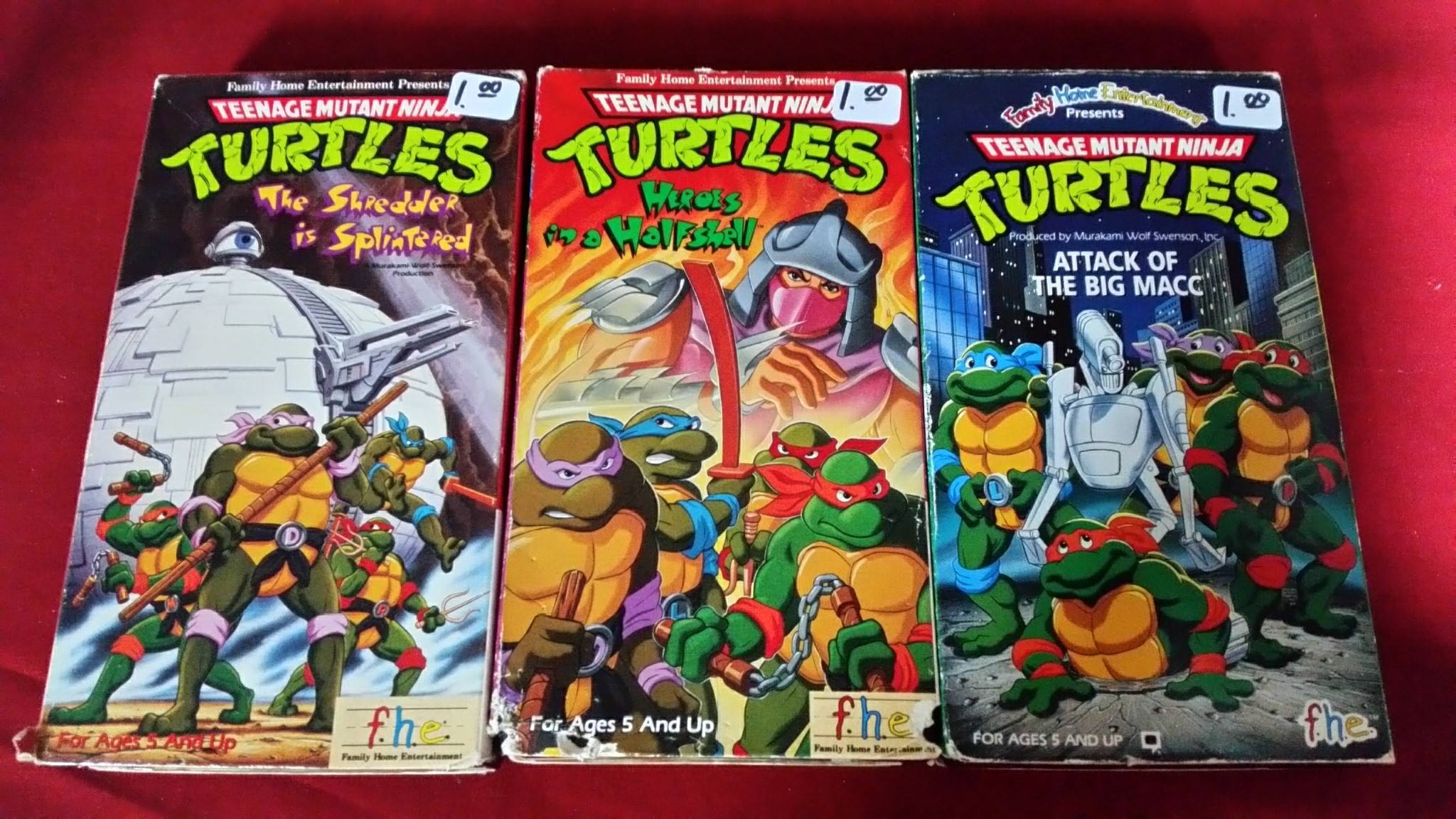 Teenage Mutant Ninja Turtles VHS Tapes! 🍕