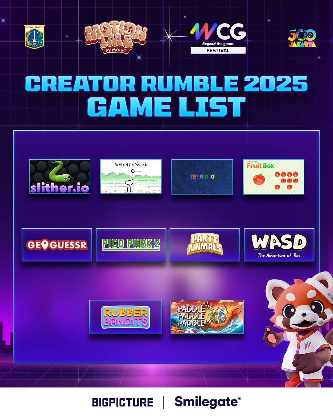 WCG - THE ARENA IS SET! INILAH CREATOR RUMBLE 2025 GAME LIST! 💯 Dari ...