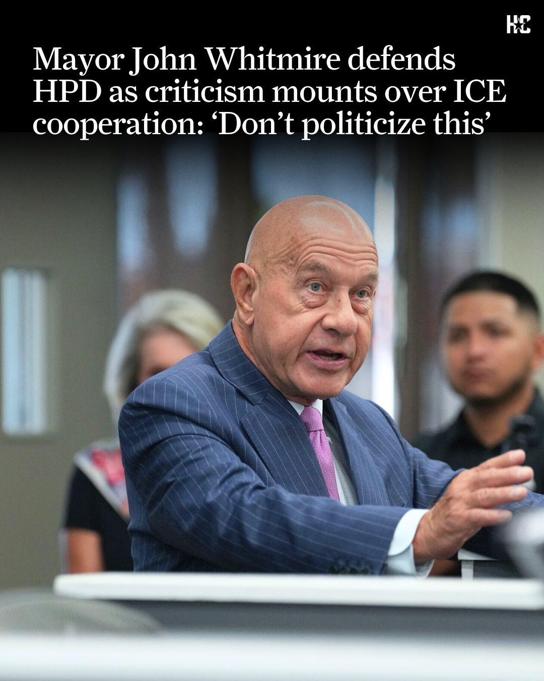 Houston - Houston Mayor John Whitmire on Wednesday defended the Houston ...