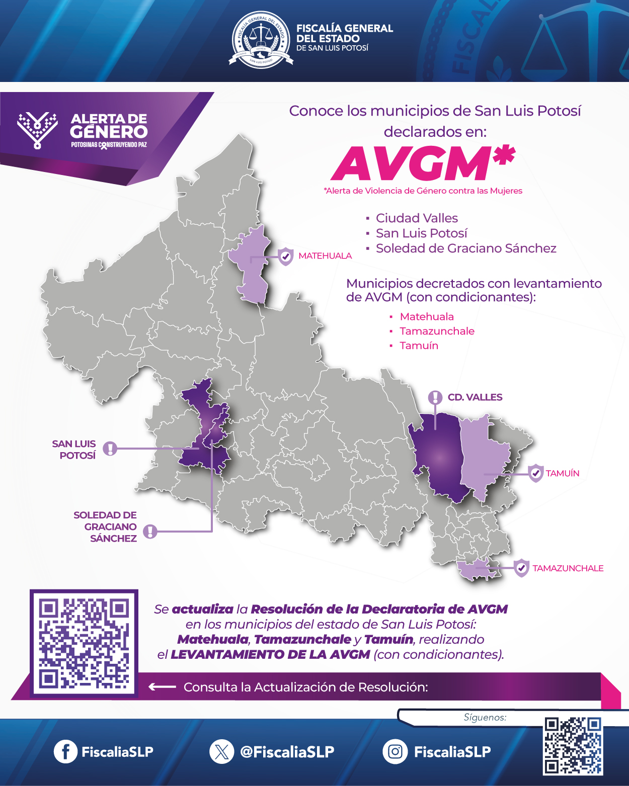 Fiscalía - 🟣 Conoce los municipios de #SLP declarado en AVGM. Para más ...