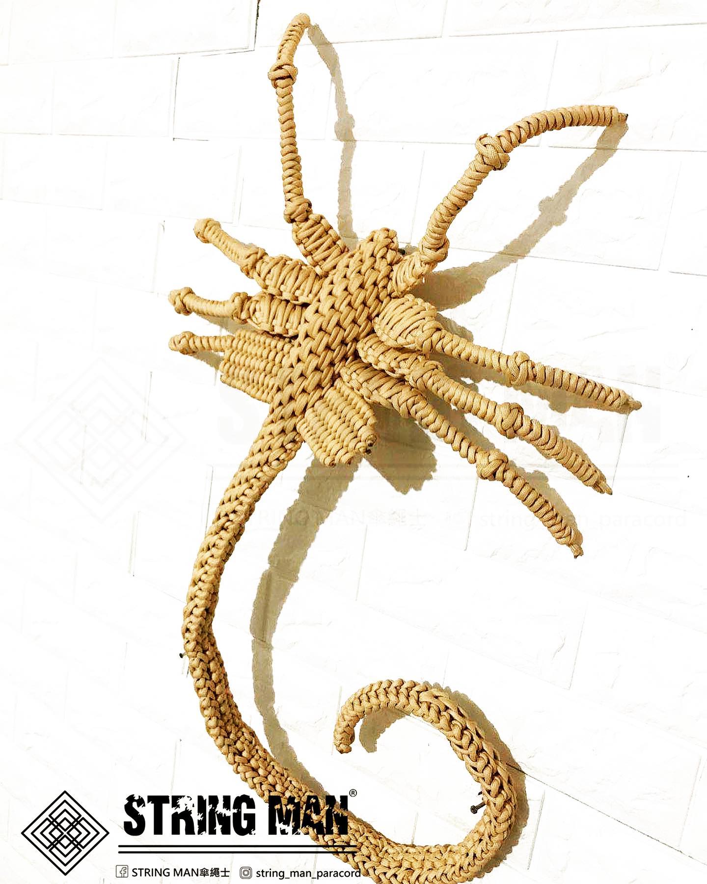 String Man 傘繩士 - 抱面蟲 Facehugger 1:1製作 身長：約100cm 體重約4.5kg...