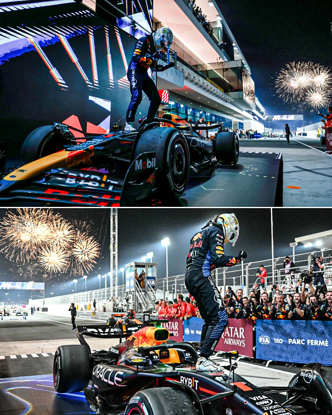 ESPN - Fireworks in Qatar to celebrate the four-time World Champion ...