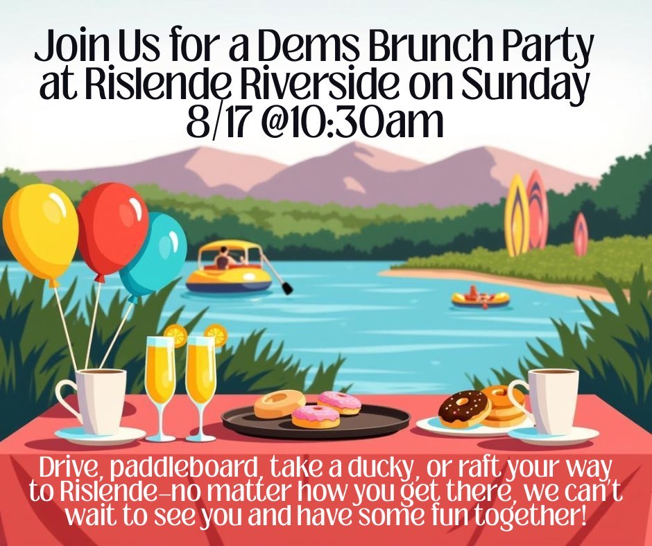Dems Brunch on the River