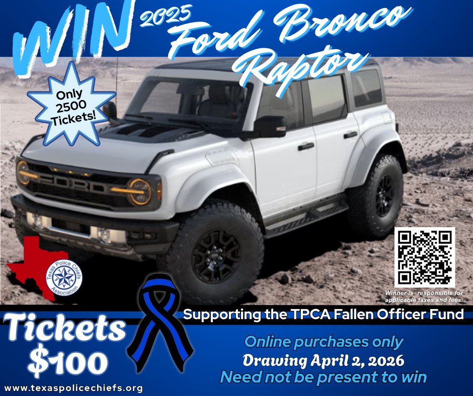 TPCA - Tickets for a chance to WIN this 2025 BRONCO RAPTOR are only ...