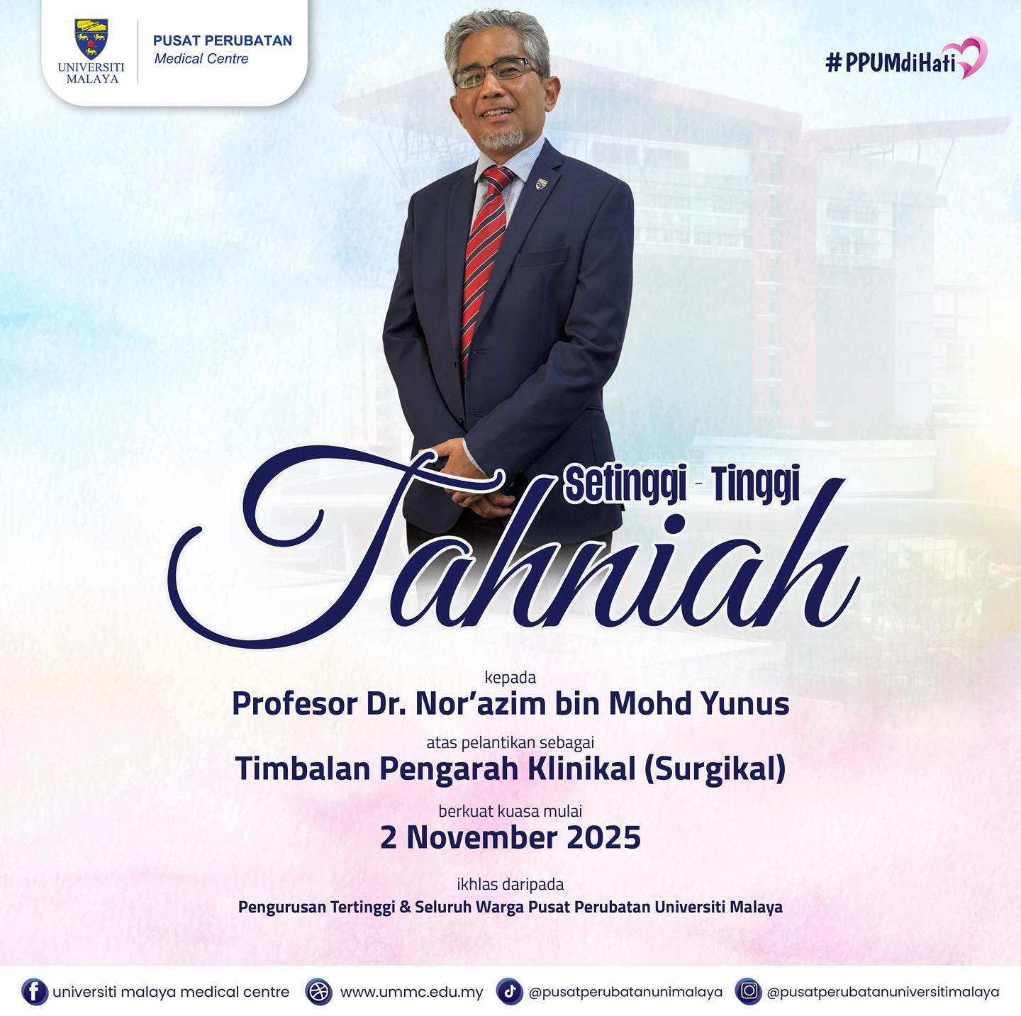 Universiti - Setinggi-tinggi tahniah diucapkan kepada YBrs. Profesor Dr ...