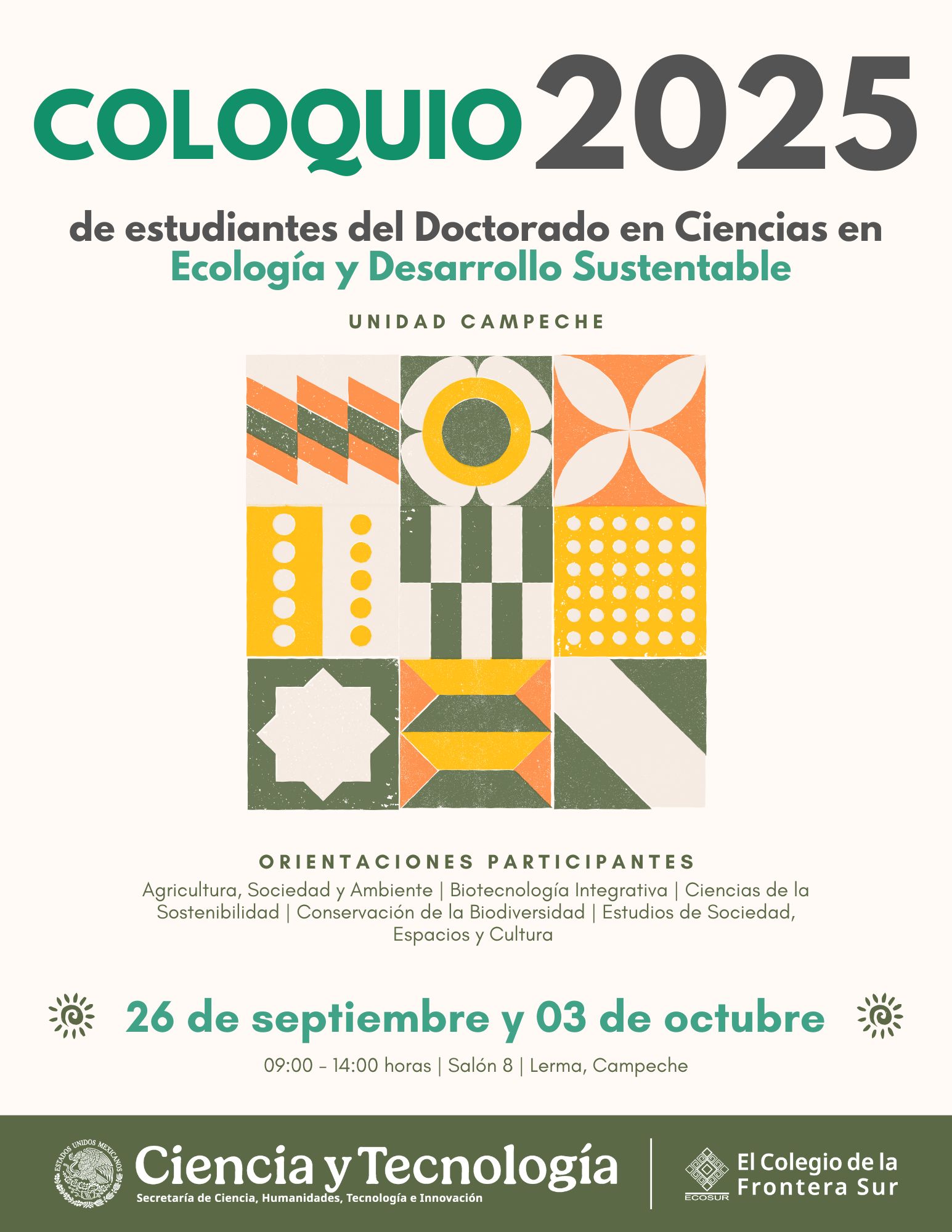 Ecosur - Te compartimos la invitación al coloquio de estudiantes del ...