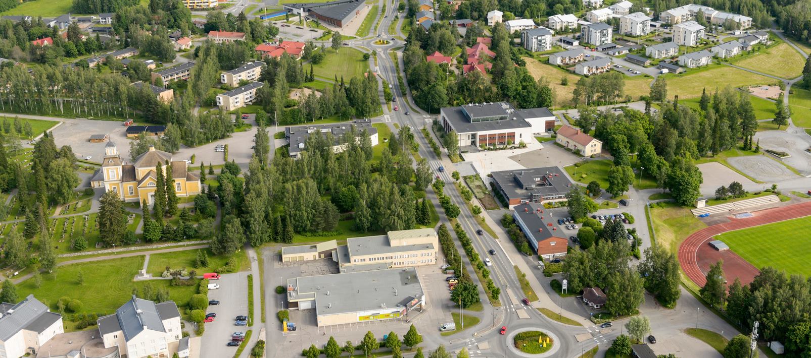 ylöjärven kaupunki kartta Ylöjärven kaupunki   Aaltosentiestä Äijäntiehen. Ylöjärven taajama 