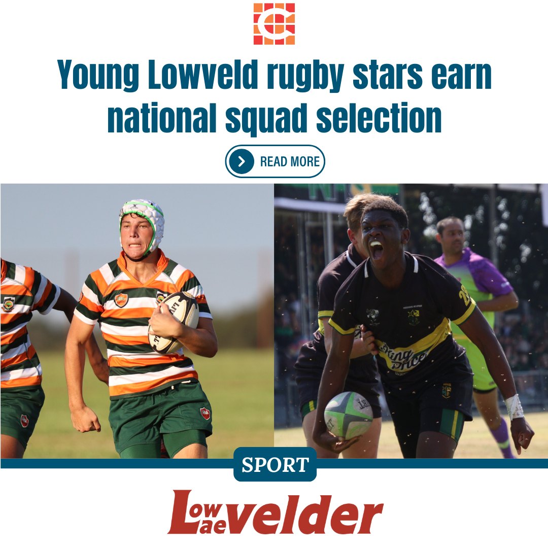 Laevelder - Rhandzu Mhabela and Aiden van Heerden, two U16 rugby ...