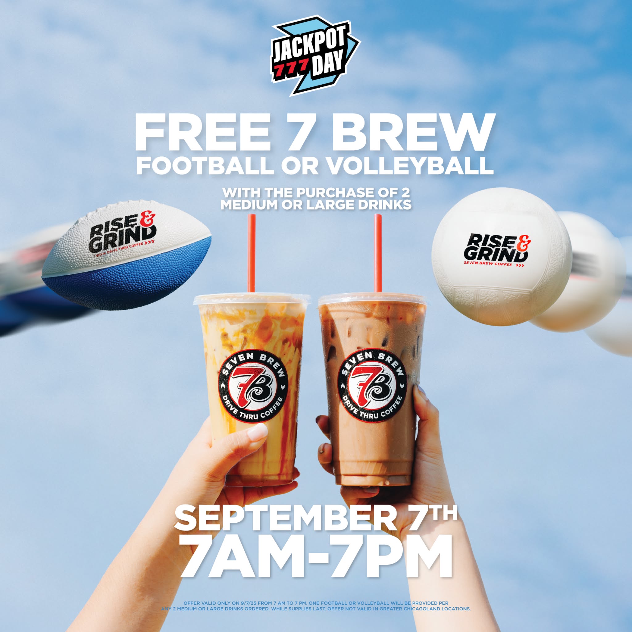 7 Brew - Set. Hike. Spike. Jackpot DAY! This Sunday (9/7) from 7AM