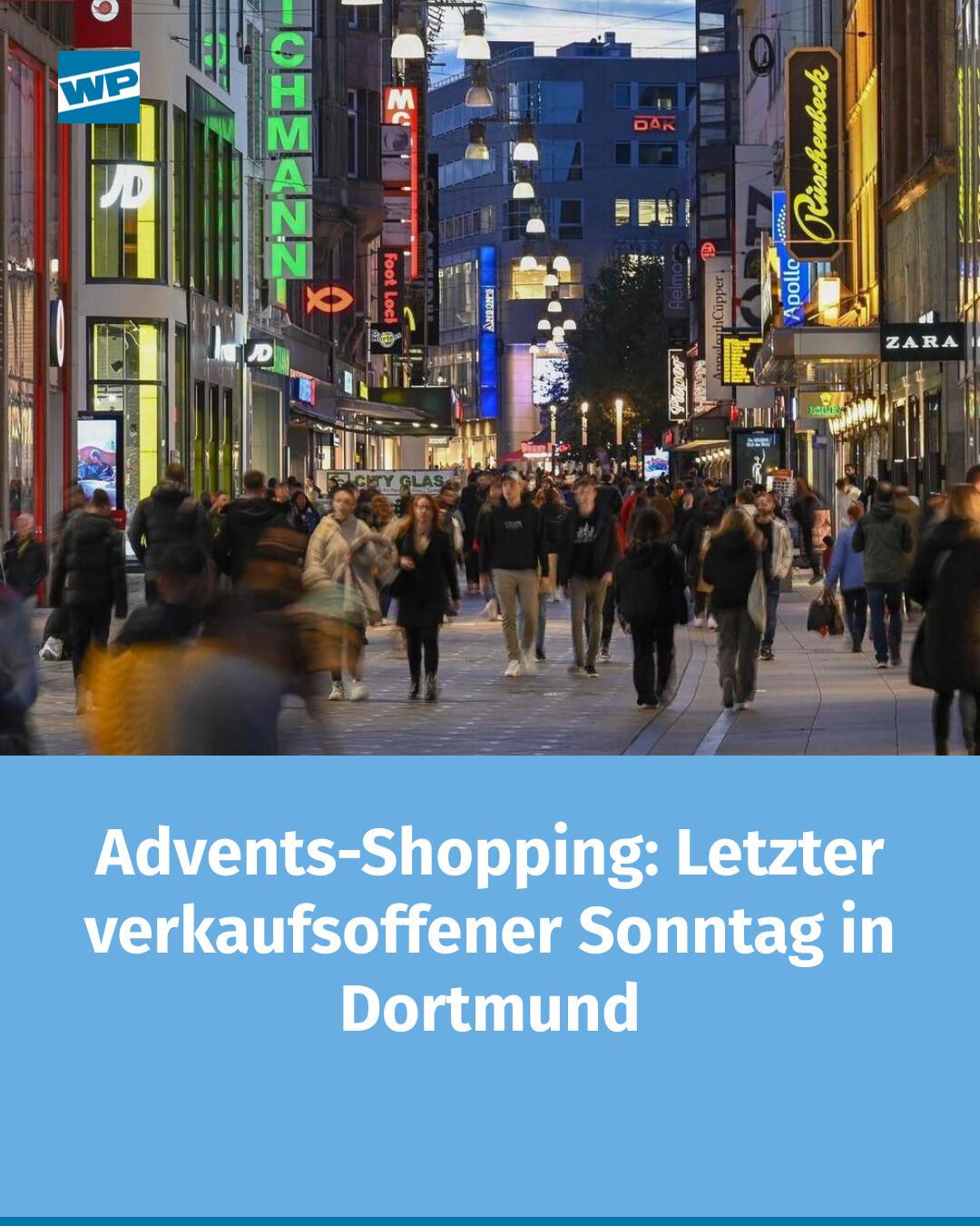 Der letzte verkaufsoffene Sonntag in Dortmund 2025 naht – pünktlich zum Weihnachts-Shopping. Auch 2026 stehen wieder Termine an. Eine Übersicht. 👉 https://www.wp.de/lokales/dortmund/article404003825/verkaufsoffener-sonntag- dortmund-termine-2024-2025