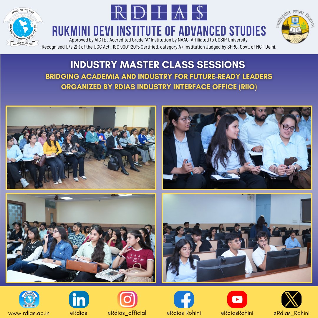 Rukmini Devi Institute of Advanced Studies - We heartily congratulate ...